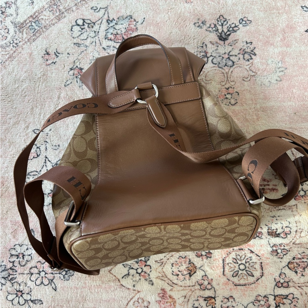Authentic Coach Brown Monogram Backpack - image 2